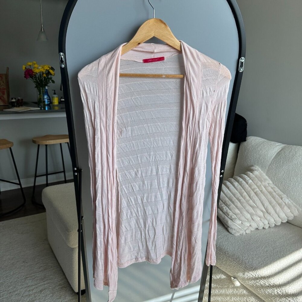 Julie's Closet Women's Pink Cardigan Size S | Soft Knit Sweater